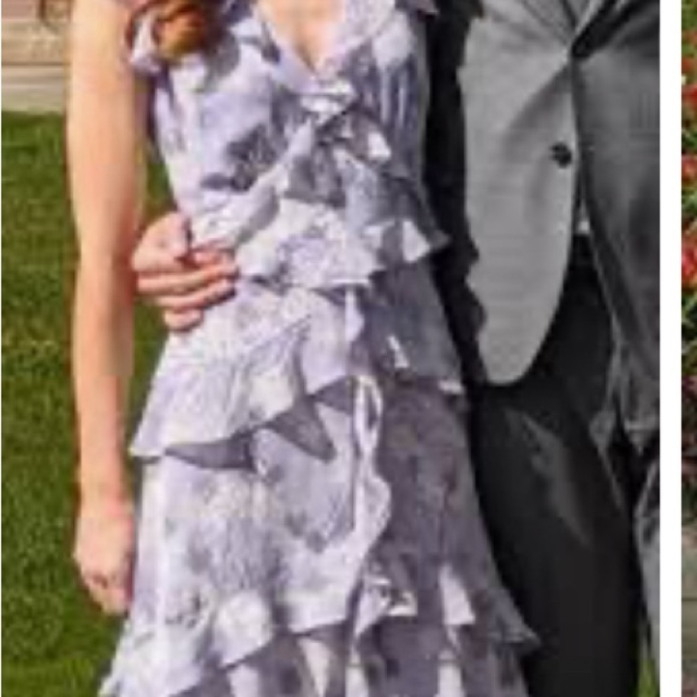 New Mint Velvet dress spring wedding special event Lavender Ruffle Tiered Dress